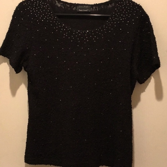 BLACK/TOP FRONT STREET SzM RHINESTONES BOTH SIDES! - Picture 1 of 3